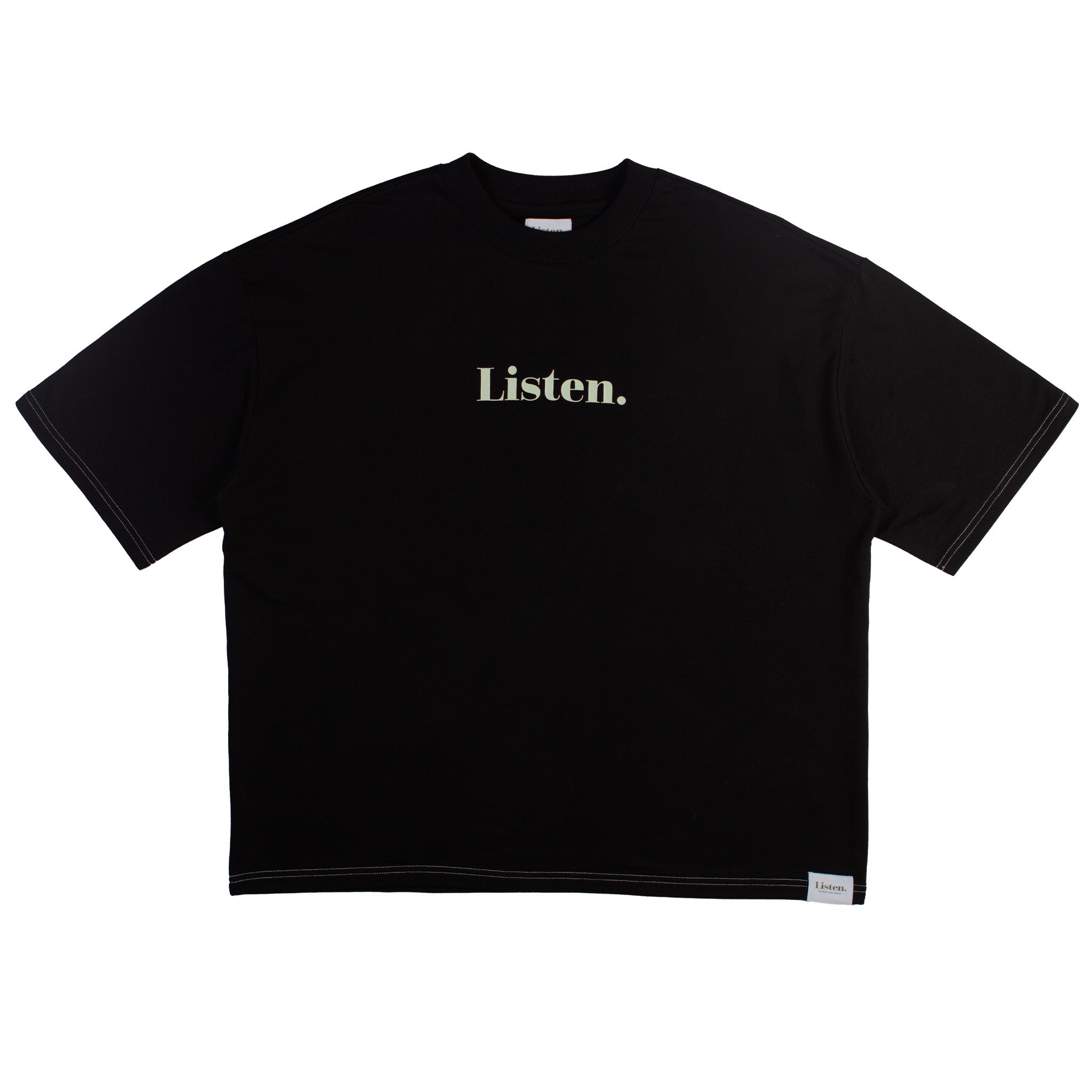 Contrast Logo tee - Black