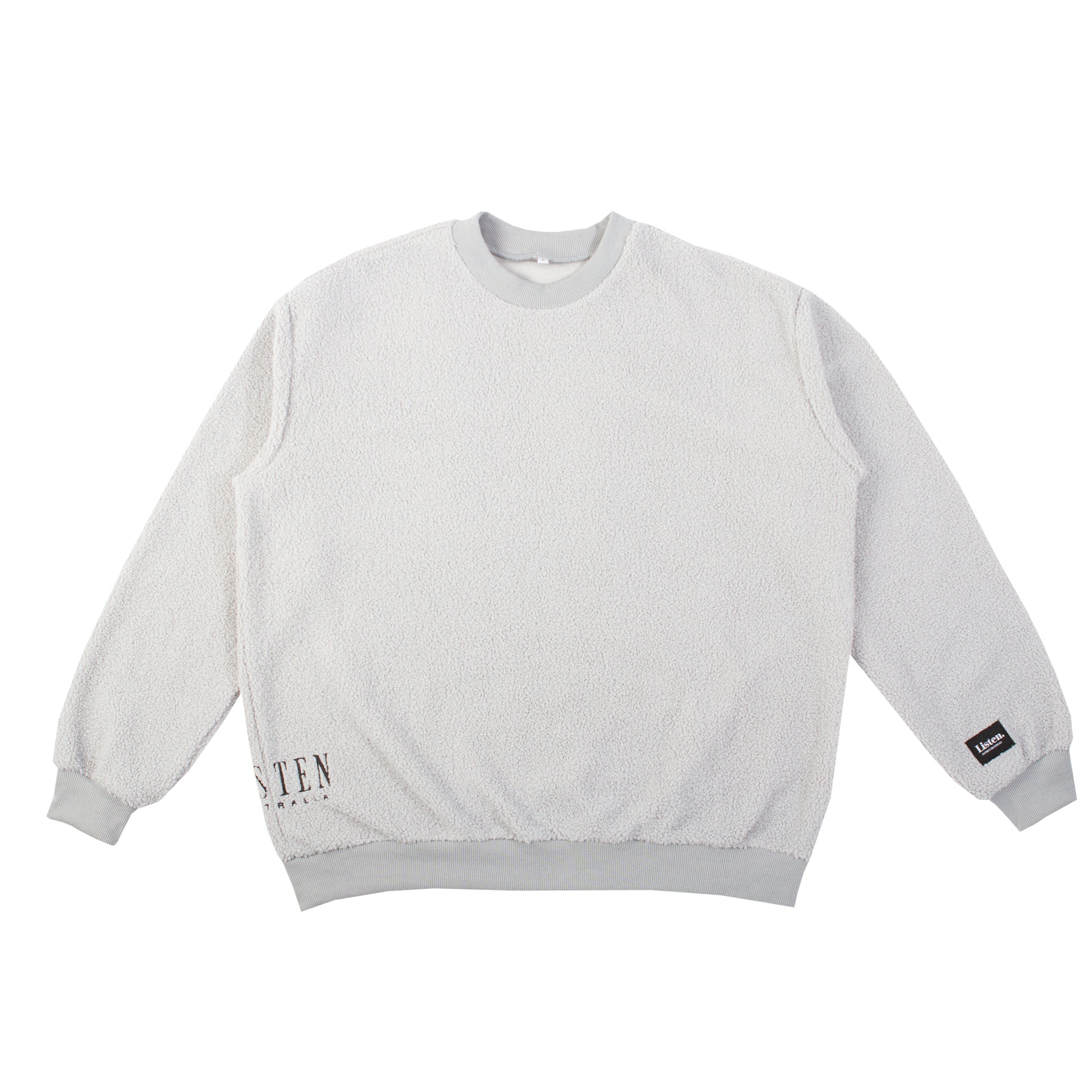 Teddy fleece crew neck - Grey mi